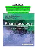 TEST BANK For Pharmacology&colon;A Patient Centered Nursing Process Approach 9TH Edition&comma;Chapters 1-30 With 100&percnt; Verified Questions and Answers&comma; Complete A&plus; Guide 2025&sol;2026 Update&period;