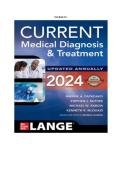 Current Medical Diagnosis and Treatment 63rd Edition 2024 Test Bank Maxine Papadakis Stephen McPhee Verified Chapters 1-42 Complete Newest Version 2025&sol; 2026 with Solution