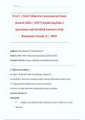 D 467 &sol; D467 Objective Assessment Exam  &lpar;Latest 2026 &sol; 2027&rpar; Exploring Data &vert;  Questions and Verified Answers with  Rationale &vert; Grade A &vert; - WGU 