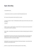 Epic Dorothy Exam Questions and Answers