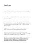 EPIC TEST QUESTIONS AND ANSWERS- TERMS