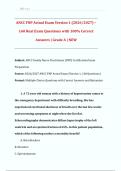 ANCC FNP Actual Exam Version 1 &lpar;2026&sol;2027&rpar; &ndash;  160 Real Exam Questions with 100&percnt; Correct  Answers &vert; Grade A &vert; NEW