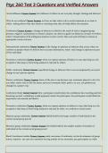 Psyc 260 Test 3 Questions and Verified Answers 