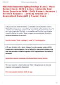 HESI Health Assessment