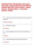 NAB EXAM STUDY STAN MUCINIC &vert;Most Recent  Exam 2026 &vert; Actual Complete Real Exam With 110  Questions With 100&percnt; Correct Answers &vert; Verified  Answers &vert; Already Graded A&plus; &vert; Guaranteed  Success&excl;&excl; &vert; Newest    