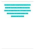 Complete Test Bank - Saunders Comprehensive Review for the NCLEX-RN&reg; Examination&comma; 9th Edition by Linda Anne Silvestri and Angela Silvestri &ndash; &vert; All 70 Chapters Fully Attached With Questions And Correct Answers  With Detailed Rationales And Case Study&period;