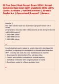 OB Final Exam&vert; Most Recent Exam 2026 &vert; Actual  Complete Real Exam With Questions With 100&percnt;  Correct Answers &vert; Verified Answers &vert; Already  Graded A&plus; &vert; Guaranteed Success&excl;&excl; &vert; Newest 