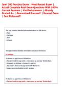 Jamf 200 Practice Exam &vert; Most Recent Exam &vert;  Actual Complete Real Exam Questions With 100&percnt;  Correct Answers &vert; Verified Answers &vert; Already  Graded A&plus; &vert; Guaranteed Success&excl;&excl; &vert; Newest Exam  &vert; Just Released&excl;&excl; 