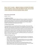 WGU D753 TASK 1 &vert; BEHAVIORAL INTERVENTION STRATEGIES AND APPLIED BEHAVIOR ANALYSIS &vert; 2026 UPDATE WITH PASSED SOLUTION