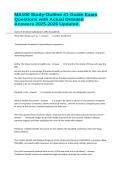 MA100 Study-Outline &num;1 Guide Exam Questions with Actual Detailed Answers 2025-2026 Updated&period;