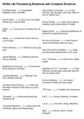 HOSA Life-Threatening Situations with Complete Solutions