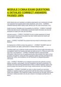 MODULE 3 CMAA EXAM QUESTIONS & DETAILED CORRECT ANSWERS PASSED 100&percnt;