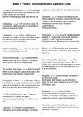 Week 9 Vocab&colon; Stratigraphy and Geologic Time