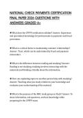 NATIONAL CHECK PAYMENTS CERTIFICATION FINAL PAPER 2026 QUESTIONS WITH ANSWERS GRADED A&plus;