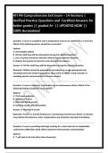 ATI PN Comprehensive Exit Exam &ndash; 14 Versions &vert; Verified Practice Questions and  Certified Answers for better grades &vert;&vert; graded A&plus;  &vert;&vert; UPDATED NOW &vert;&vert; 100&percnt; Guranateed