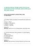 ALABAMA SOCIAL WORK ASWB TEST EXAM QUESTIONS WITH ANSWERS AND RATIONALES 2025-2026 UPDATE