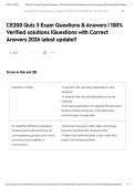 CE200 Quiz 3 Exam Questions & Answers &vert; 100&percnt; Verified solutions &vert;Questions with Correct Answers 2026 latest update&excl;&excl;