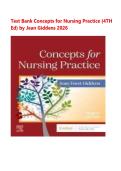 Test Bank Concepts for Nursing Practice &lpar;4TH  Ed&rpar; by Jean Giddens 2026 