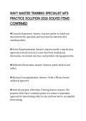 NAVY MASTER TRAINING SPECIALIST MTS PRACTICE SOLUTION 2026 SOLVED ITEMS CONFIRMED