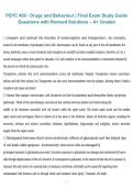 PSYC 450 Drugs and Behaviour Final Exam Study Guide&comma; PSYC 450&comma; 2026&sol;2027 &ndash; Study guide questions with revised solutions