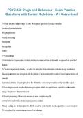 Package deal for PSYC-450 Exam&comma; 2026&sol;2027 &ndash; Study guide questions with verified solutions