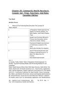 Chapter 03&colon; Community Health Nursing In  Canada&colon; Set- Tings&comma; Functions&comma; And Roles  Canadian Edition