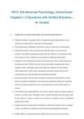 PSYC 435 Abnormal Psychology Exam&comma; PSYC 435&comma; 2026&sol;2027 &ndash; Chapters 1&ndash;3 exam questions with verified solutions