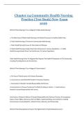 Chapter 04 Community Health Nursing  Practice &lpar;Test Bank&rpar; New Exam 2026