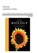 Test Bank for Campbell Biology AP Edition&comma; 11th Edition by Urry&comma; Cain & Wasserman &vert; Complete Verified Questions & Answers