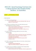 Package deal for PSYC 379 Social Psychology Exam&comma; PSYC 379&comma; 2026&sol;2027 &ndash; Practice questions with complete solutions