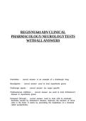 REGIS NU641 ADV CLINICAL PHARMACOLOGY NEUROLOGY TESTS WITH ALL ANSWERS&period;