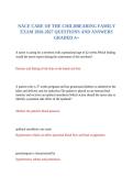 NACE CARE OF THE CHILDBEARING FAMILY  EXAM 2026-2027 QUESTIONS AND ANSWERS GRADED A&plus;