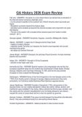 GA History 2026 Exam Review 