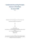 Test Bank for Fundamental Accounting Principles Volume II 17th Edition by Larson &ndash; Chapter 9