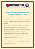 BADM 380 Exam Questions With Complete Solutions A&plus; Pass