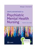 Test Bank for Davis Advantage for Psychiatric Mental Health Nursing &lpar;10th Edition&rpar; by Karyn I&period; Morgan & Mary C&period; Townsend &vert; Complete Solutions &vert; A&plus; Grade