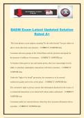 BADM Exam Latest Updated Solution Rated A&plus;