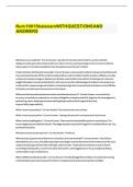 Nurc 1001 final exam WITH QUESTIONS AND ANSWERS&period;