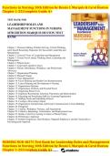 Test Bank for Leadership Roles and Management Functions in Nursing&comma; 10th Edition by Bessie L&period; Marquis &vert; Complete Verified Q&A