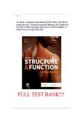 Test Bank for Structure and Function of the Body&comma; 17th Edition by Kevin T&period; Patton &vert; Complete Verified Questions & Answers