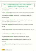 ACC 212 final Questions with Correct Answers &vert;  Updated &lpar;100&percnt; Correct Answers&rpar;