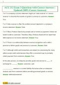 ACC 212 Exam 3 Questions with Correct Answers &vert;  Updated &lpar;100&percnt; Correct Answers&rpar;