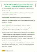 ACCT 2300-Final Exam Questions with Correct  Answers &vert; Updated &lpar;100&percnt; Correct Answers&rpar; 