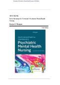 Test Bank &ndash; Essentials of Psychiatric Mental Health Nursing &lpar;11th Edition&rpar; by Morgan &vert; All Chapters Included