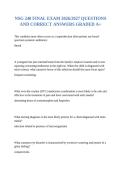 NSG 240 FINAL EXAM 2026&sol;2027 QUESTIONS AND CORRECT ANSWERS GRADED A&plus;