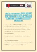 sports management EXAM NEWEST 2025 EXAM COMPLETE QUESTIONS AND CORRECT DETAILED ANSWERS &lpar;VERIFIED ANSWERS&rpar; &vert;ALREADY GRADED A&plus;