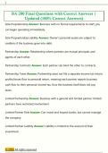 BA 200 Final Questions with Correct Answers &vert;  Updated &lpar;100&percnt; Correct Answers&rpar;