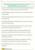CRJ 104 final Questions with Correct Answers &vert;  Updated &lpar;100&percnt; Correct Answers&rpar;