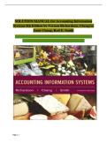 Solution Manual for Accounting Information Systems 4th Edition by Vernon Richardson &ndash; Complete Chapter Solutions for Students & Professionals