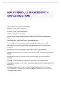 NUR 2392 MODULE 2 PRACTISE WITH SIMPLE SOLUTIONS&period;
